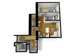 Sunny & large apartment at Belgrad Rakpart with partial Danube v