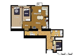 Sunny & large apartment at Belgrad Rakpart with partial Danube v