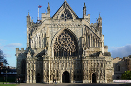 Exeter cathedral front-door