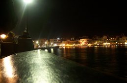 The venecian port at night
