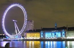 London Eye in the night