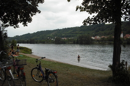 Playa fluvial en el Danubio