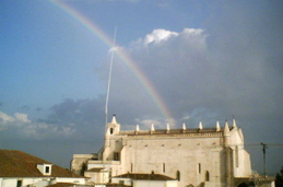 Igreja Sao Francisco com arco-íris