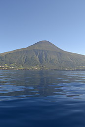 Island of Pico seen from boat near Faial Island