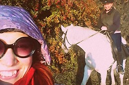 with mommy and our horse Jurášek <3