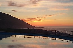 Sunset.