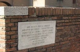 Targa commemorativa (Castello)