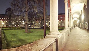 Universita cattolica in the evening