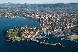 Vista de la ciudad de Gijon