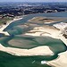 Aerial view of Óbidos lagoon