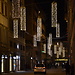 Algunas calles de Firenze iluminadas en Navidad