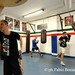 Allenarsi per la boxe.