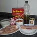 Arroz con gambas y bacon