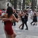 Ballando tango in Placa Reail.
