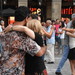 Ballando tango in Placa Reail.