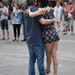 Ballando tango in Placa Reail.