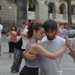Ballando tango in Placa Reail.