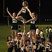 Cheerleading. I'm on the top.