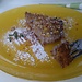 Cheesecake with lemon zest