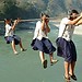 Cross River and going to school.