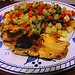 Filete de pollo con verduras cortadas ¡nutritivo y rápido!