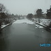 frozen po river in ferrara