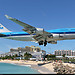 KLM landing low at Prince Juliana Intl' Airport