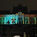 Light show on the Palace of Culture at Christmas