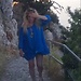 My mum did a 40 minute hike in white sandals, a blue dress and b