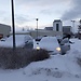 Snowy car park, January 2020