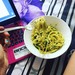 Spaghetti with pesto