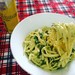Spaghetti with pesto