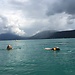Swimming in lake Annecy