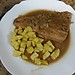 Trucha con nueces