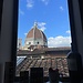 View from a cute cafe on top of a library