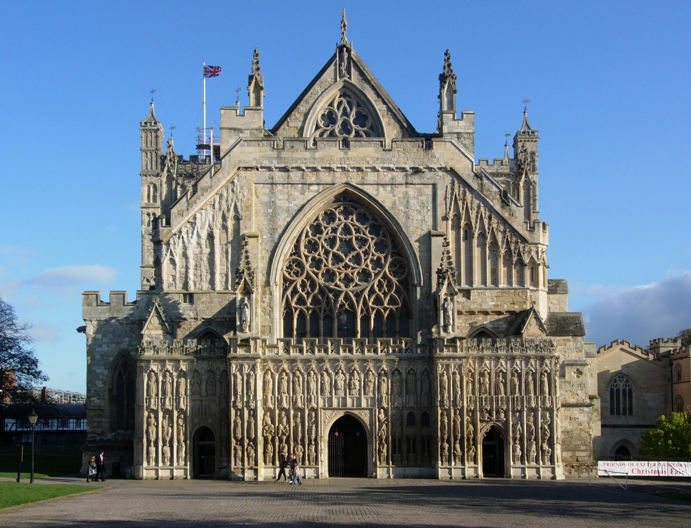 Exeter cathedral front-door