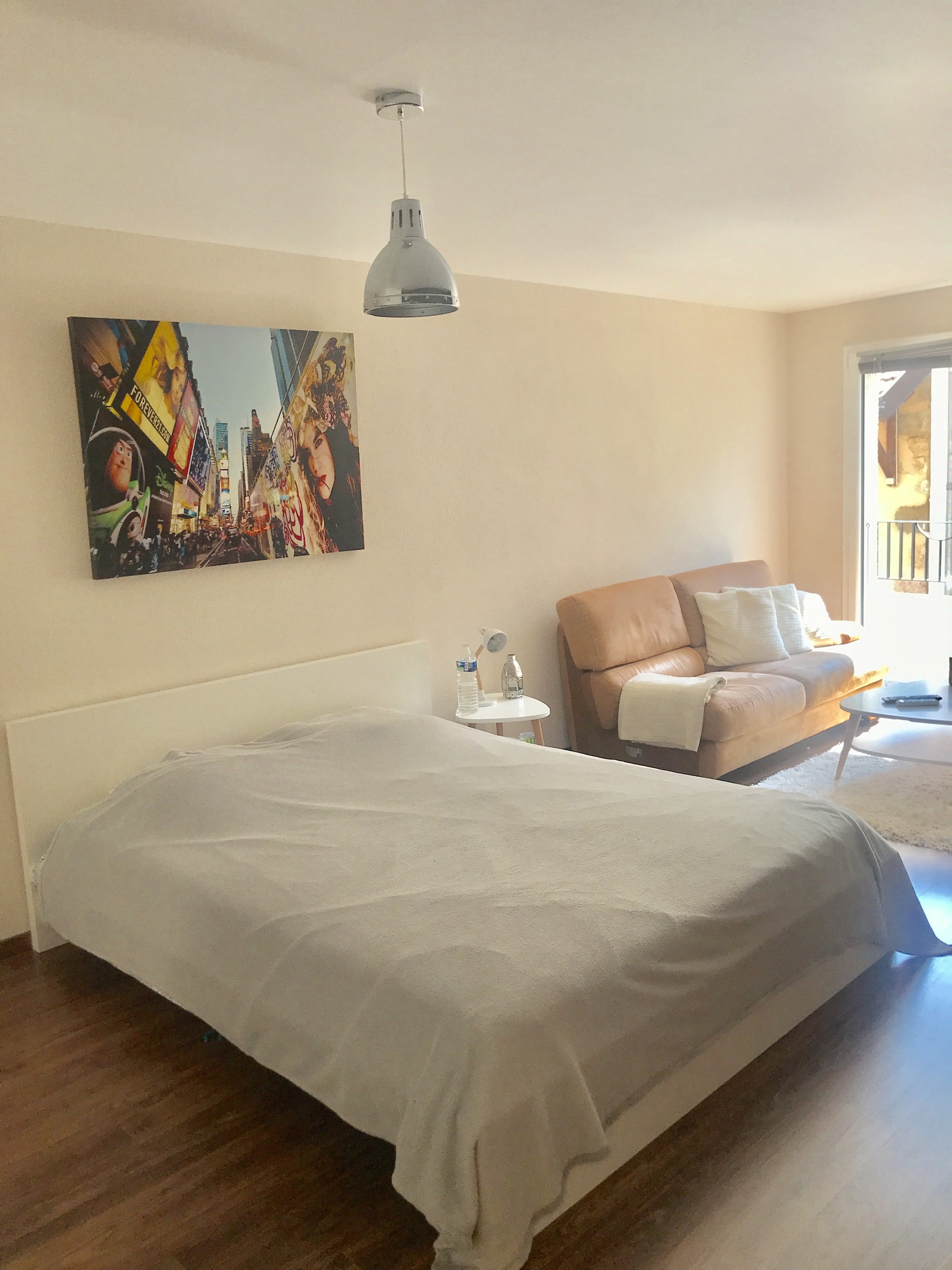 Très grande chambre 20m2 avec balcon privé aux portes de