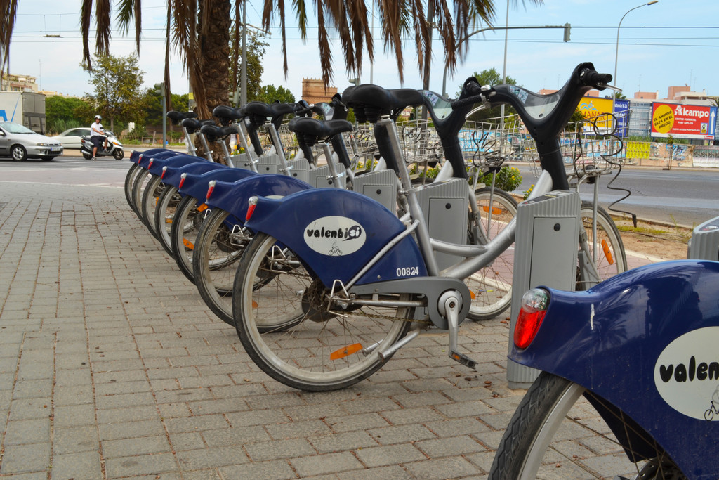 30 de agosto de 2012: Bicicletas en Valencia