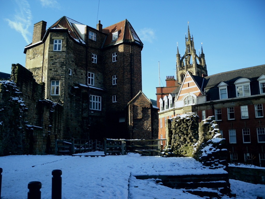 Calles y hoteles de Newcastle