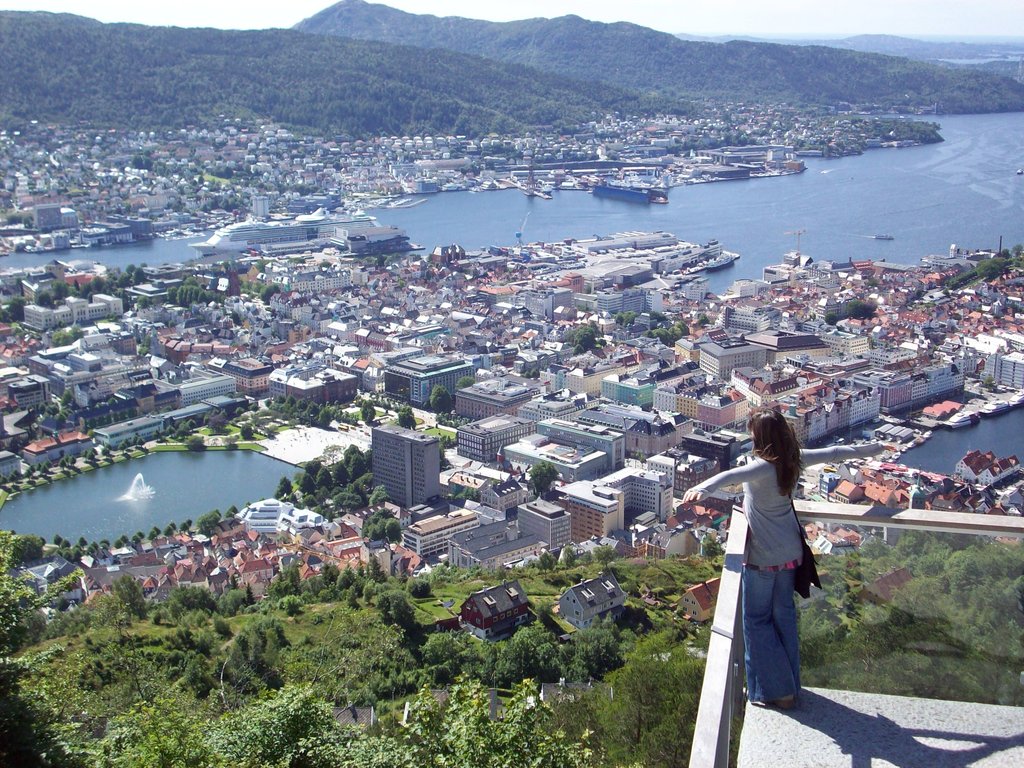 Bergen desde monte Floyen