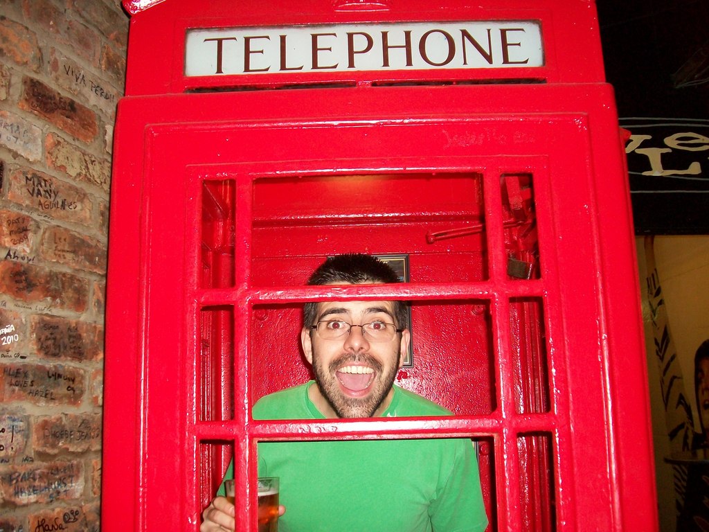 Telephone box at The Cavern