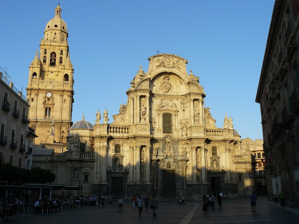 Fachada Barroca de la catedral de Murcia