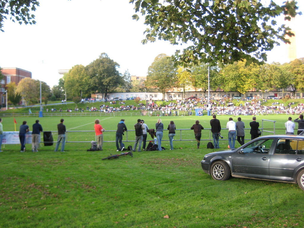 Rugby match in the afternoon