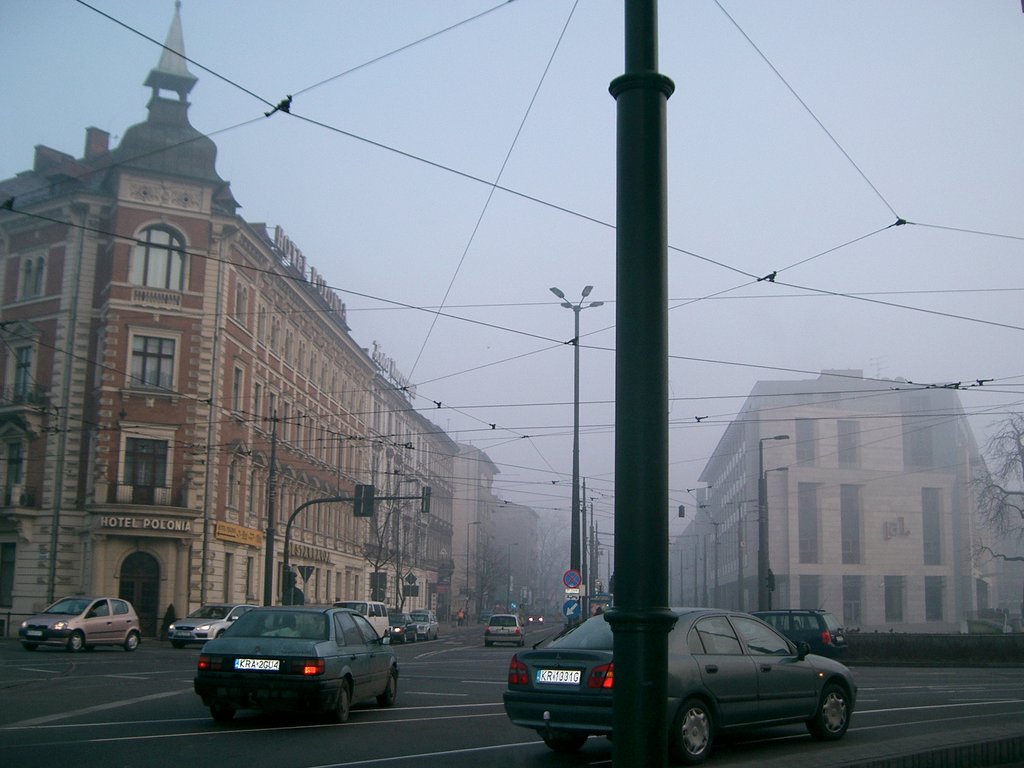 Tramway lines over all the city