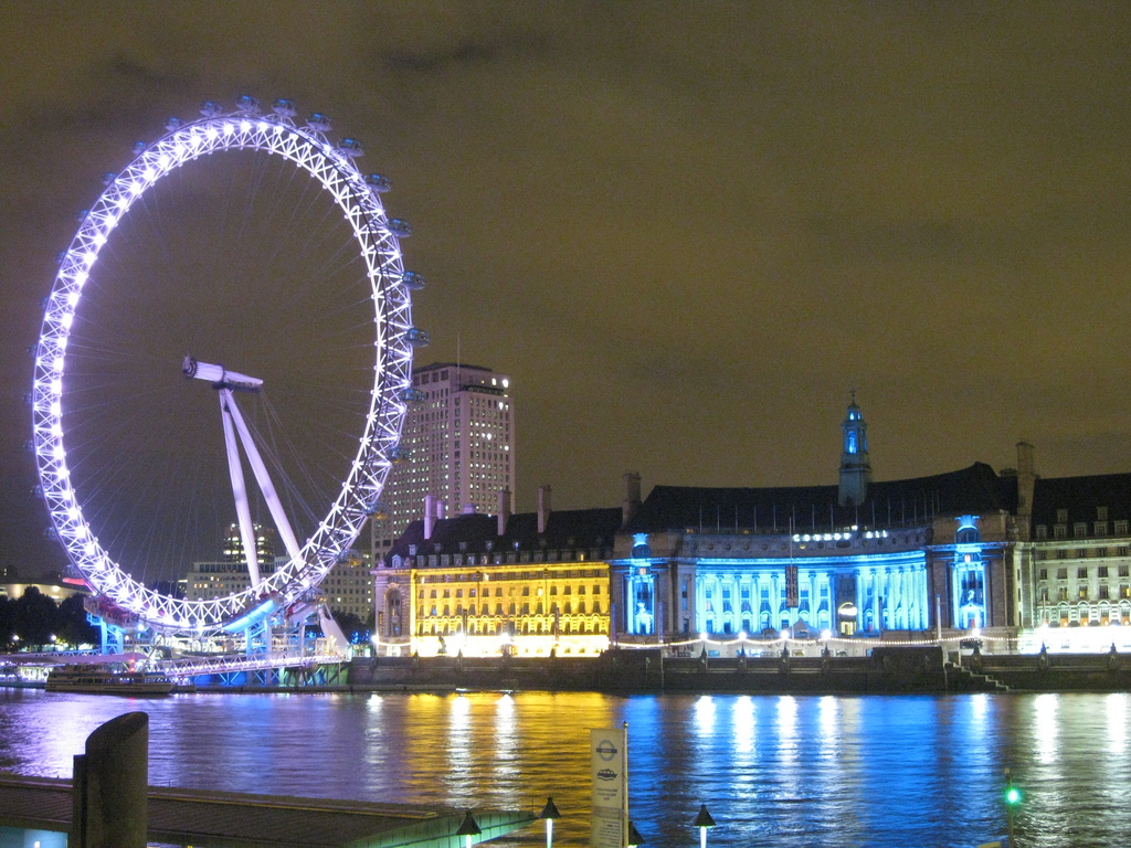London Eye in the night