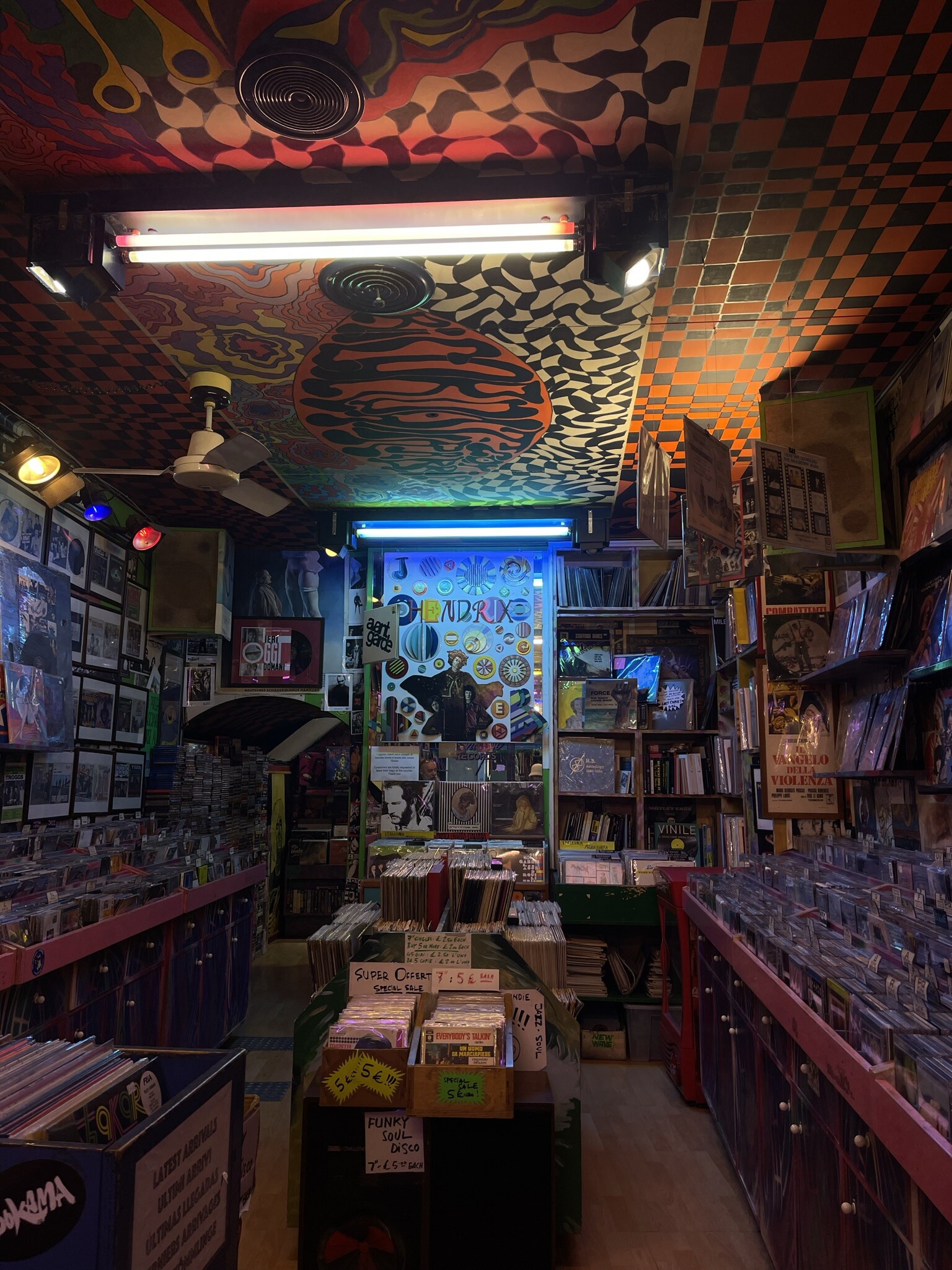 A cool record shop in Florence 