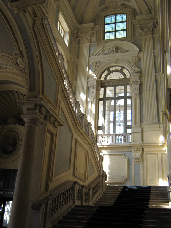 en el interior de Palazzo Madama