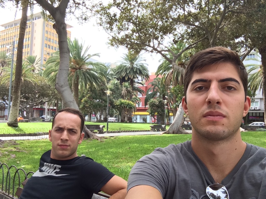 Anil and me in Las Palmas