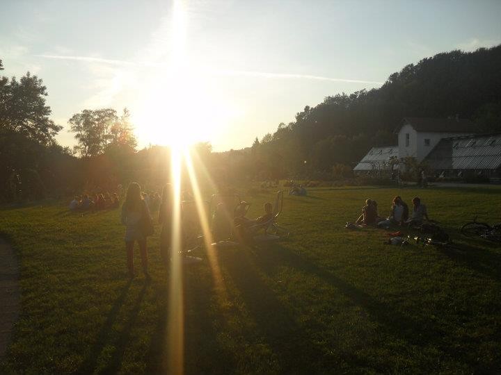 Atardecer en el parque Tivoli