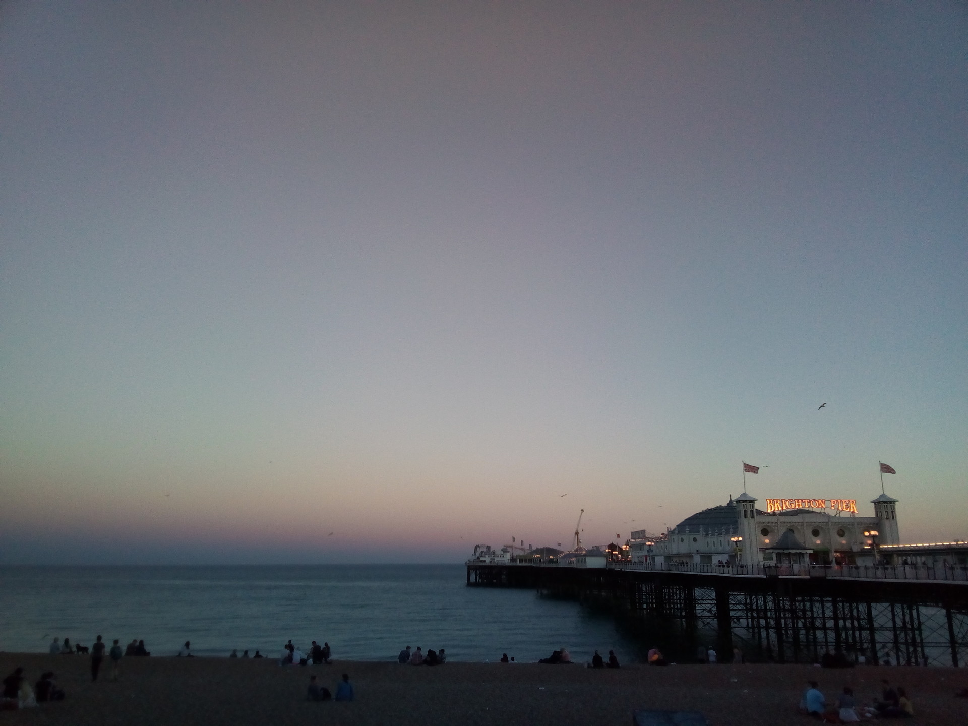 Atardeciendo en Brighton.